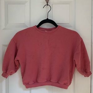 Zara toddler pink sweatshirt